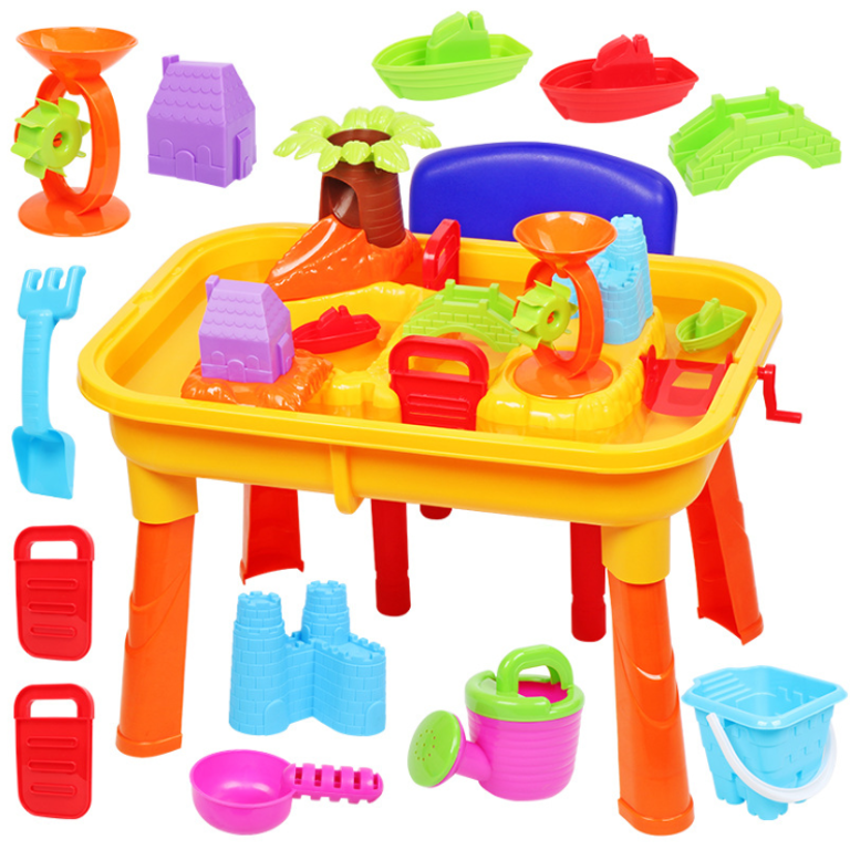 Kids Play Sand & Water Table 2 in 1 Summer Beach Toys