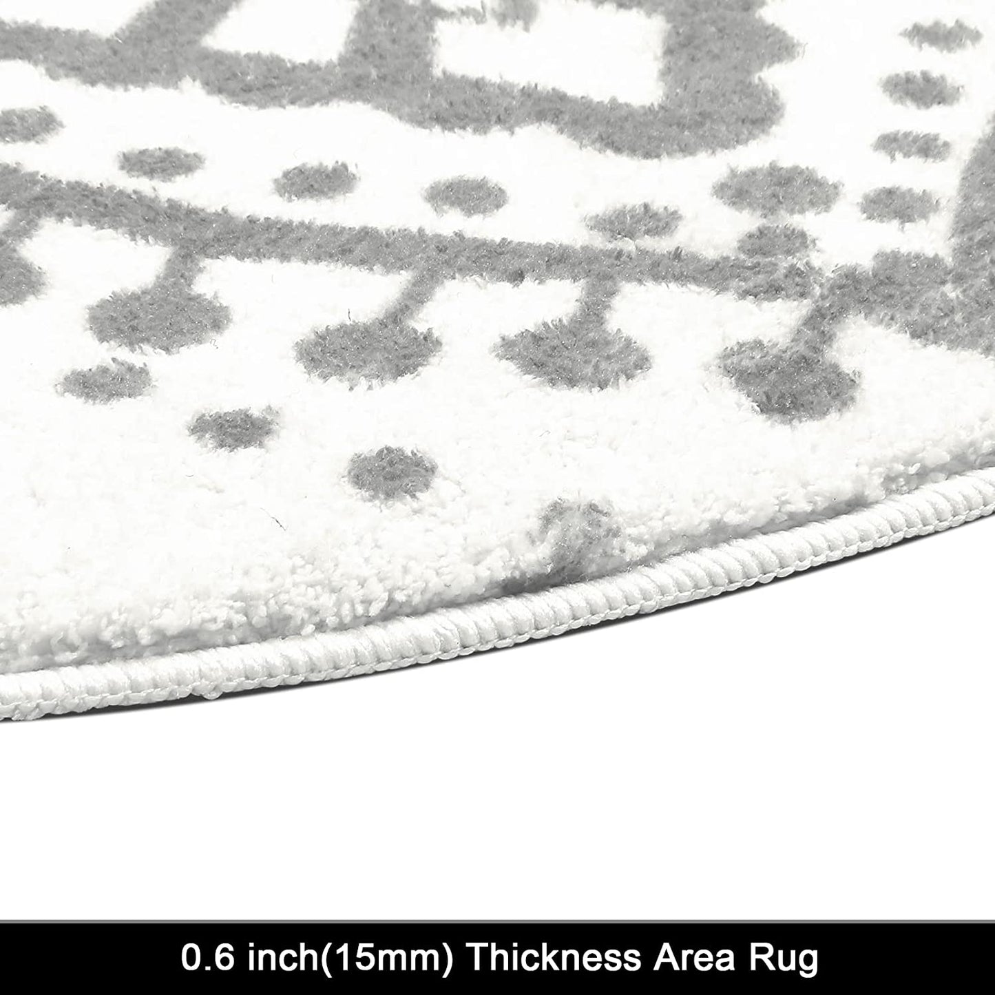 5.25 Ft Large Round Area Rug