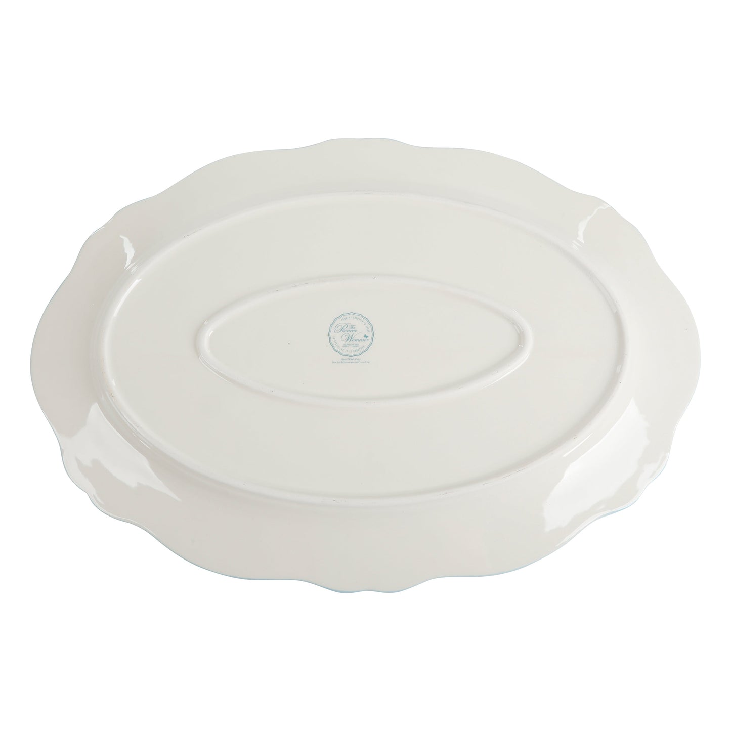 Rose 21-Inch Oval Serving Platter