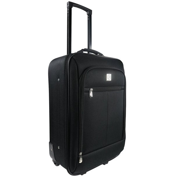 Pilot Case 18" Softside Carry-on Luggage, Black