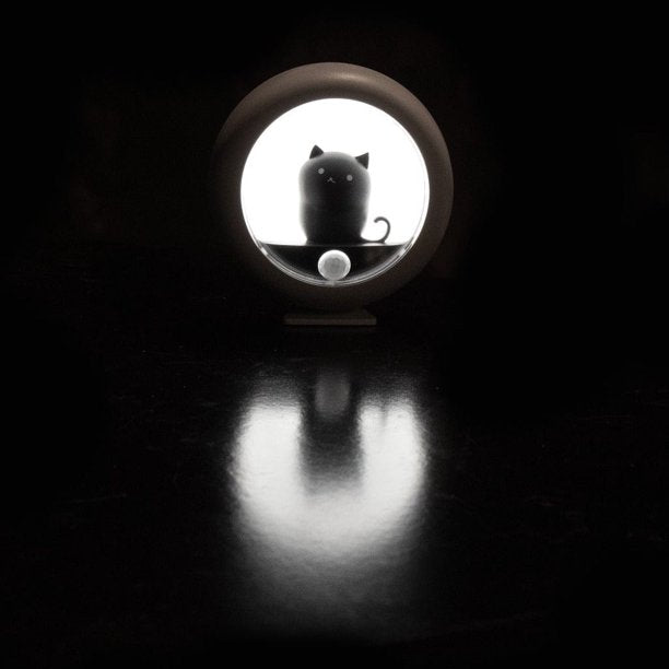 Motion Sensor Cat Night Light -White