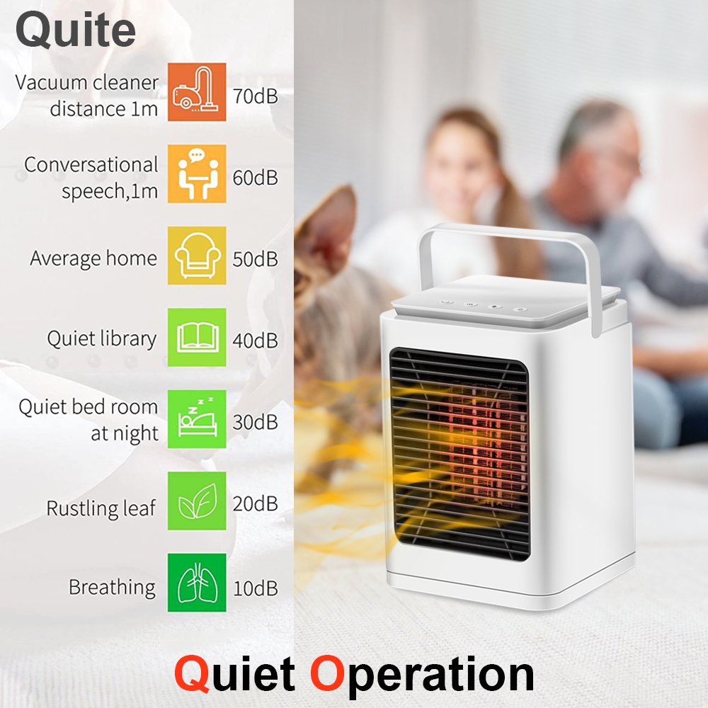 Portable Air Conditioner, Rechargeable Anti-Leak w/ 3-Speed Mode LED Display