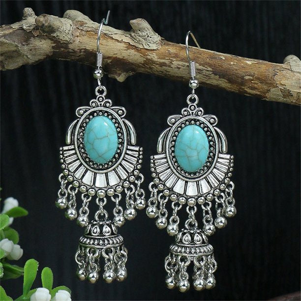 14 Pairs Bohemian Hollow Earrings Retro Dangle Earrings Boho Hoop Earrings Set for Women Girls