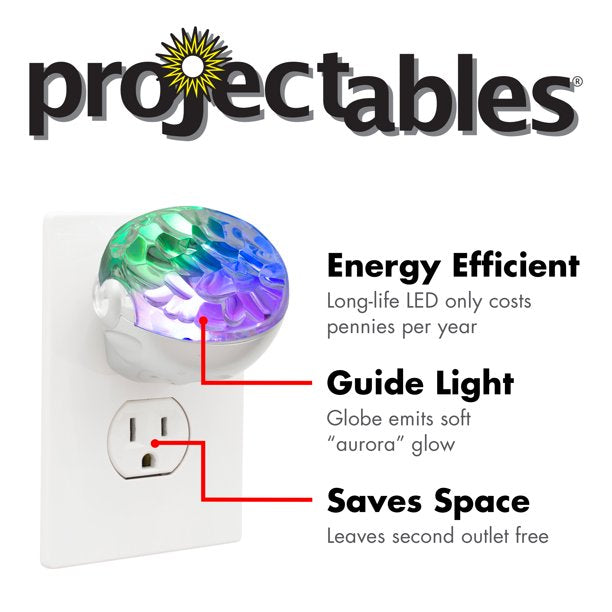 Motion Projectables Northern Lights LED Night Light, Plug In, Aurora Borealis