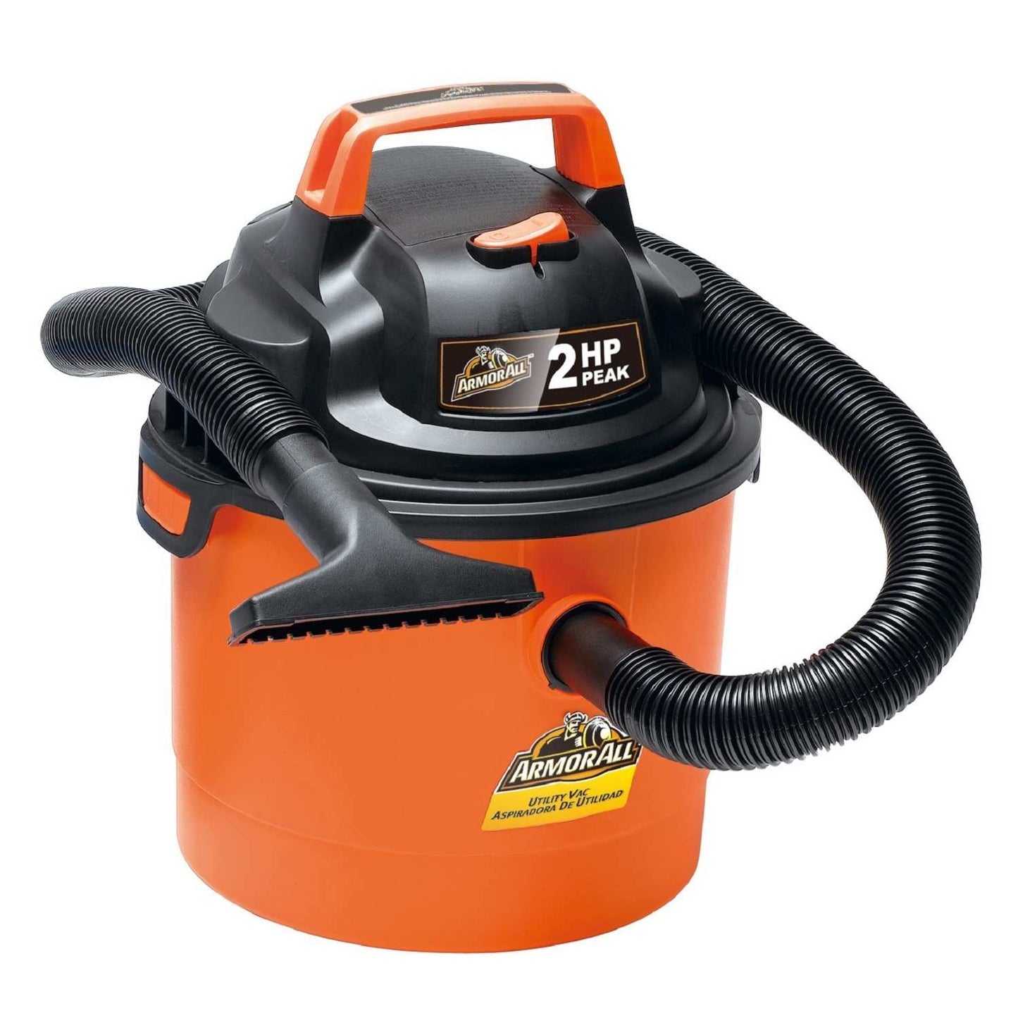 2.5 Gallon Portable Wall Mountable Wet/Dry Utility Vacuum, Orange