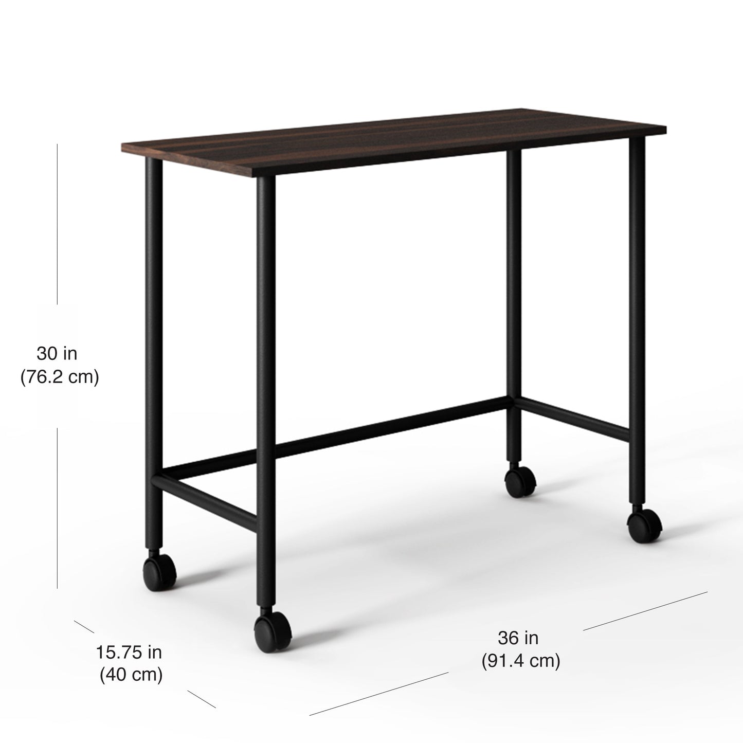 Metal Rolling Writing Desk