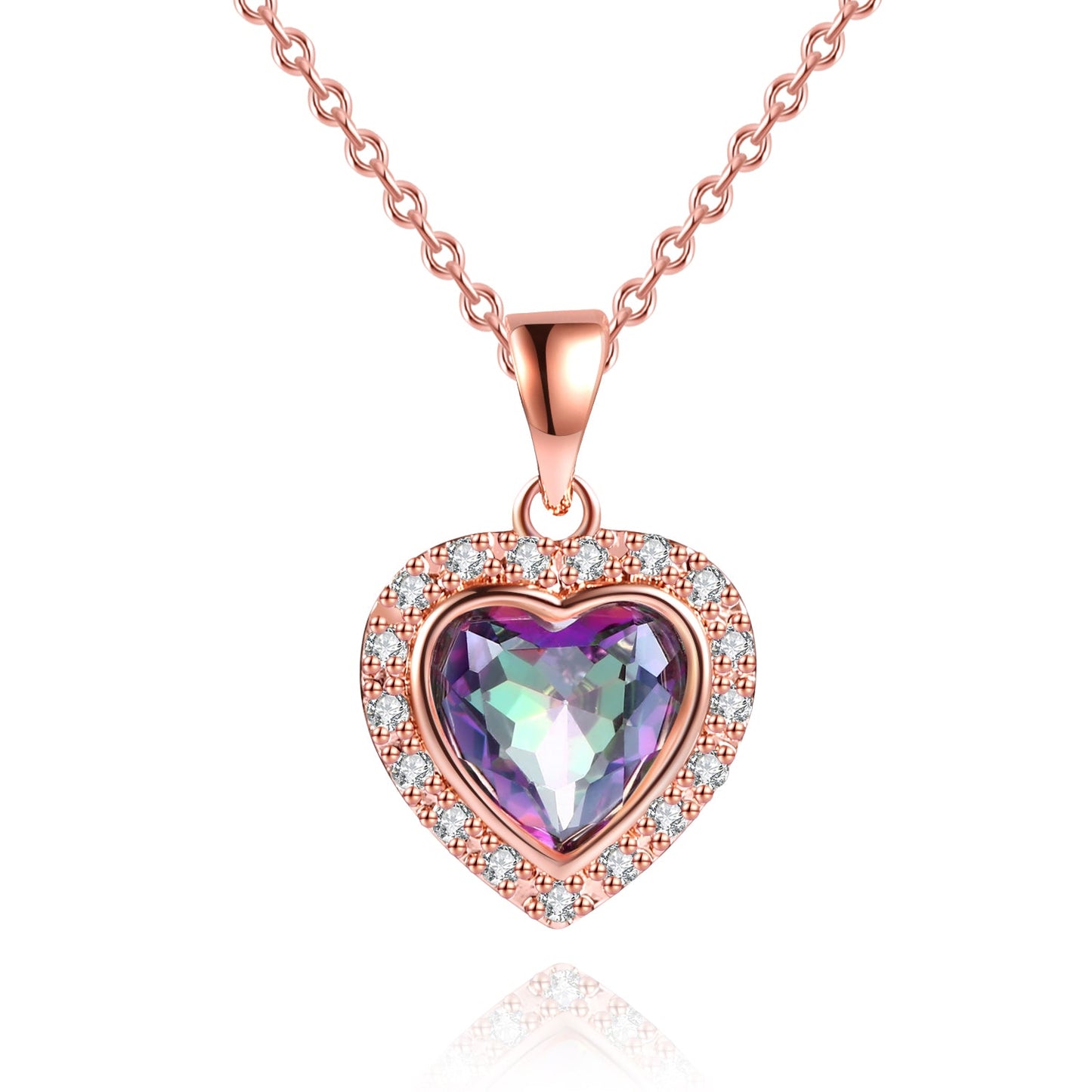 3 Carat Heart Necklace for Women