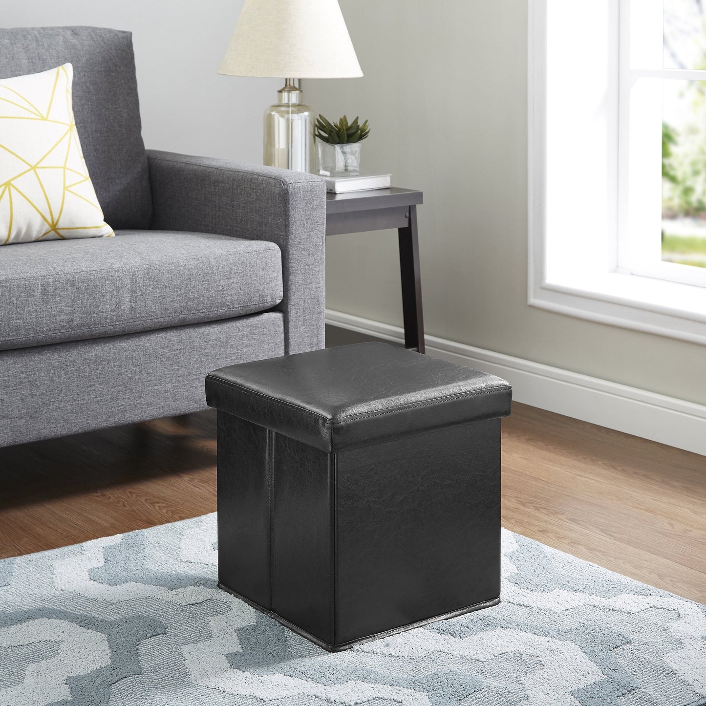 Ultra Collapsible Storage Ottoman