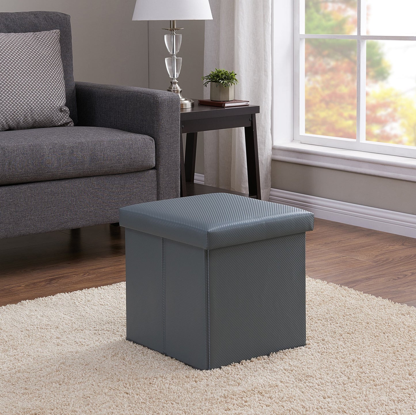 Ultra Collapsible Storage Ottoman