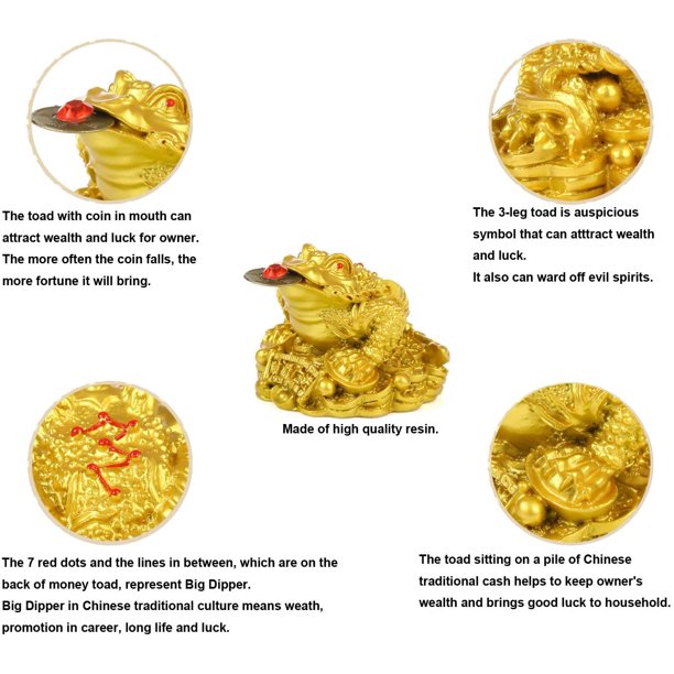 Feng Shui Lucky Frog Toad (1pc/Pack)