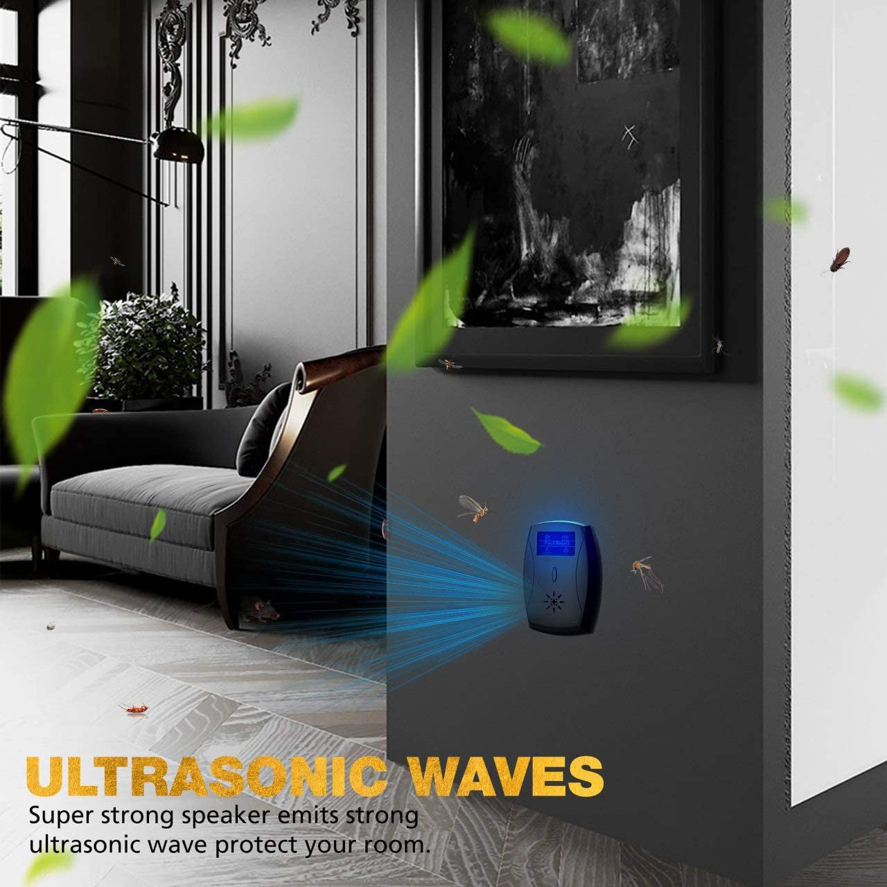 Ultrasonic Plug In, Electronic - Get Rid of Rat/Insects/Cockroaches