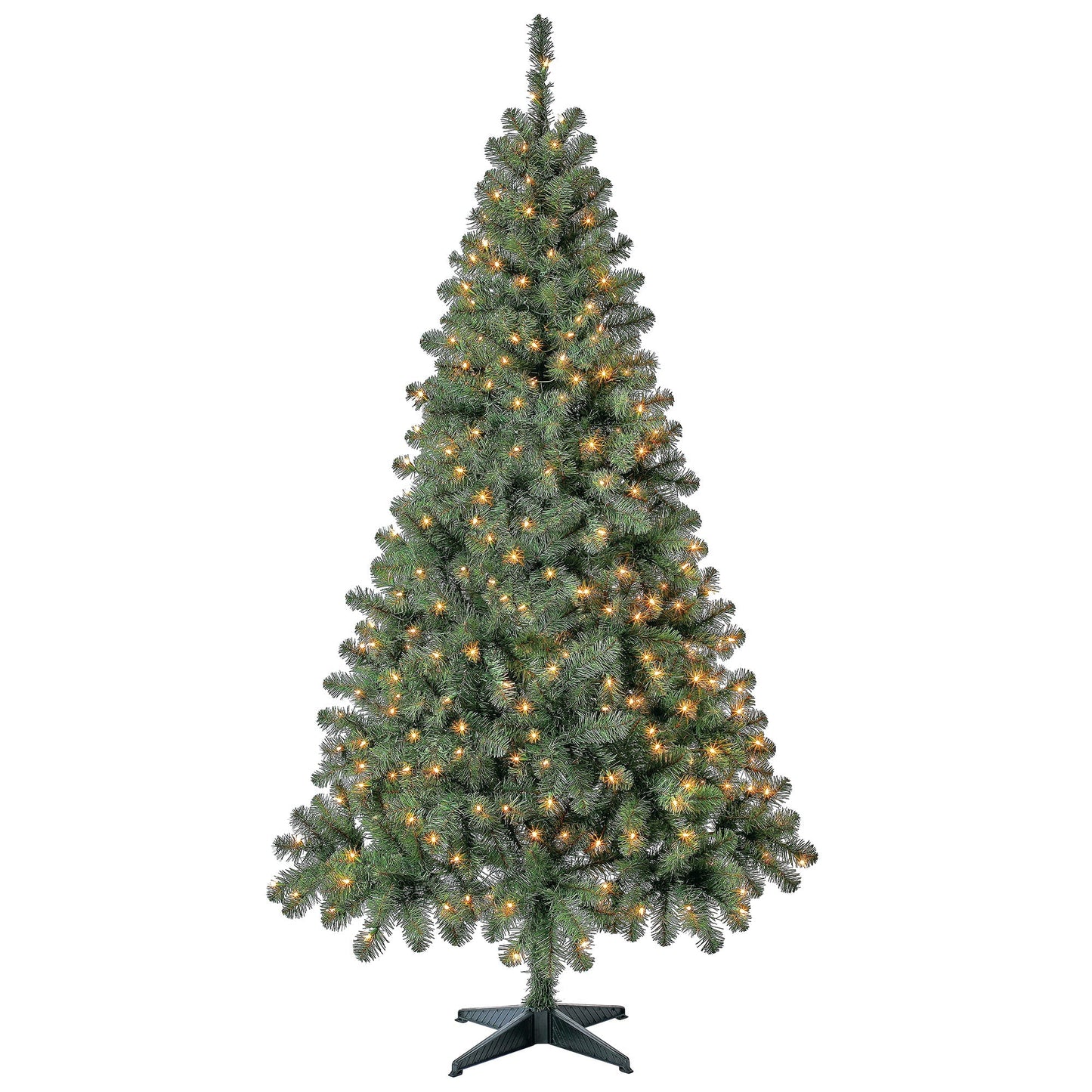 Christmas Time Prelit 300 Incandescent Lights, Madison Pine Artificial Christmas Tree, 6.5'