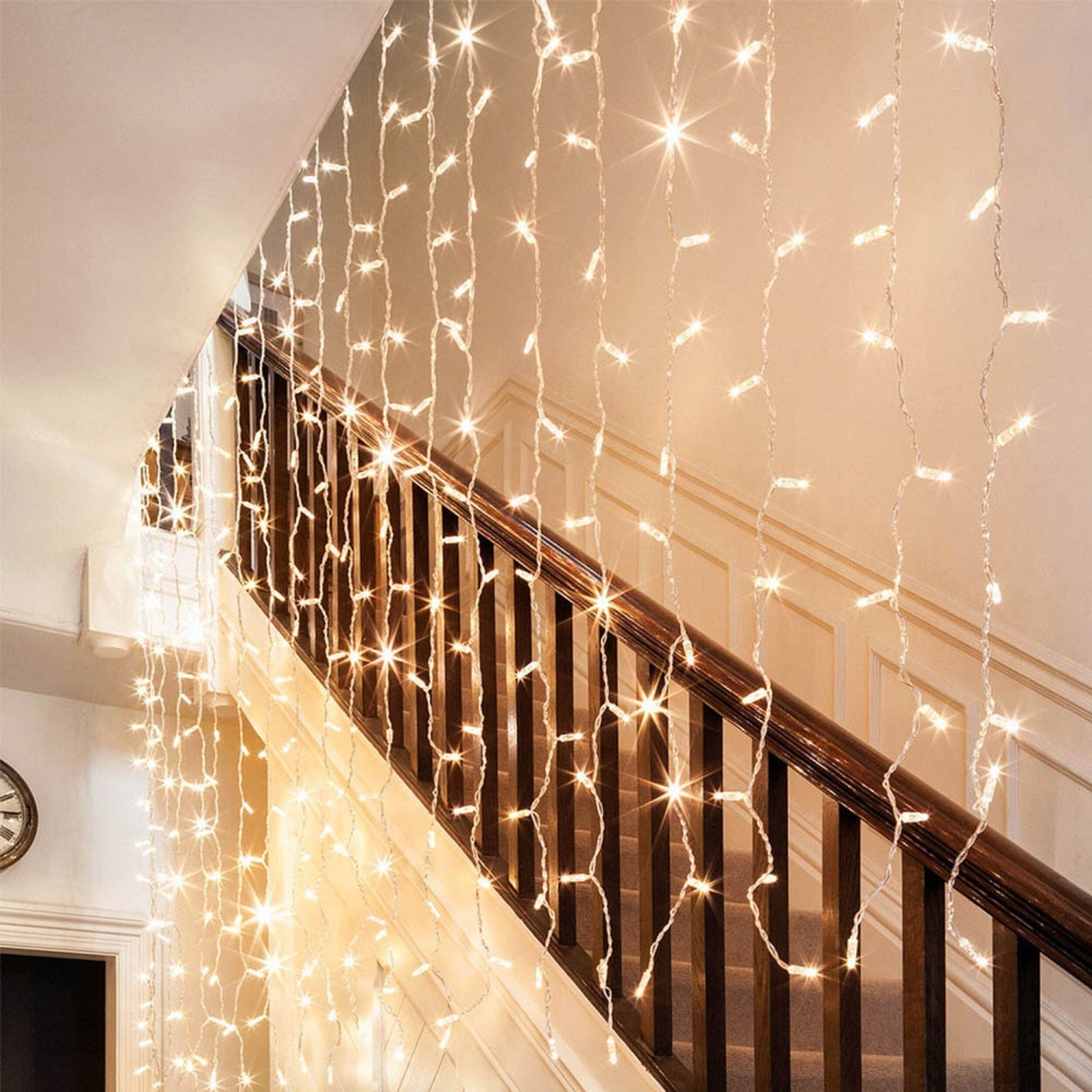 Extendable LED String Lights for Bedroom, Warm White