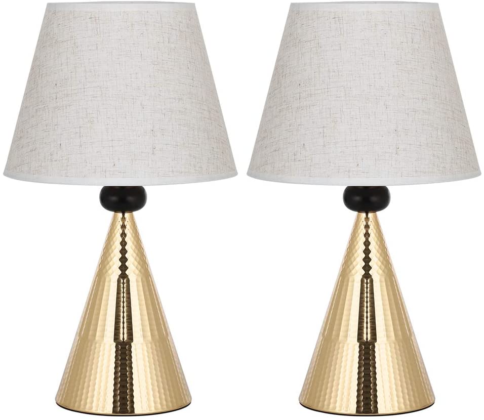 Set of 2 Gold Vintage Table Lamps,