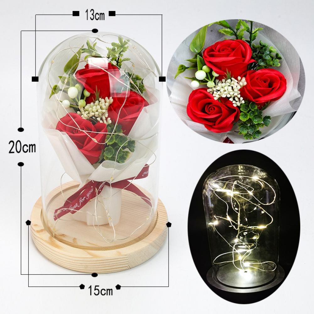 Preserved Roses Gift for Women w/ LED