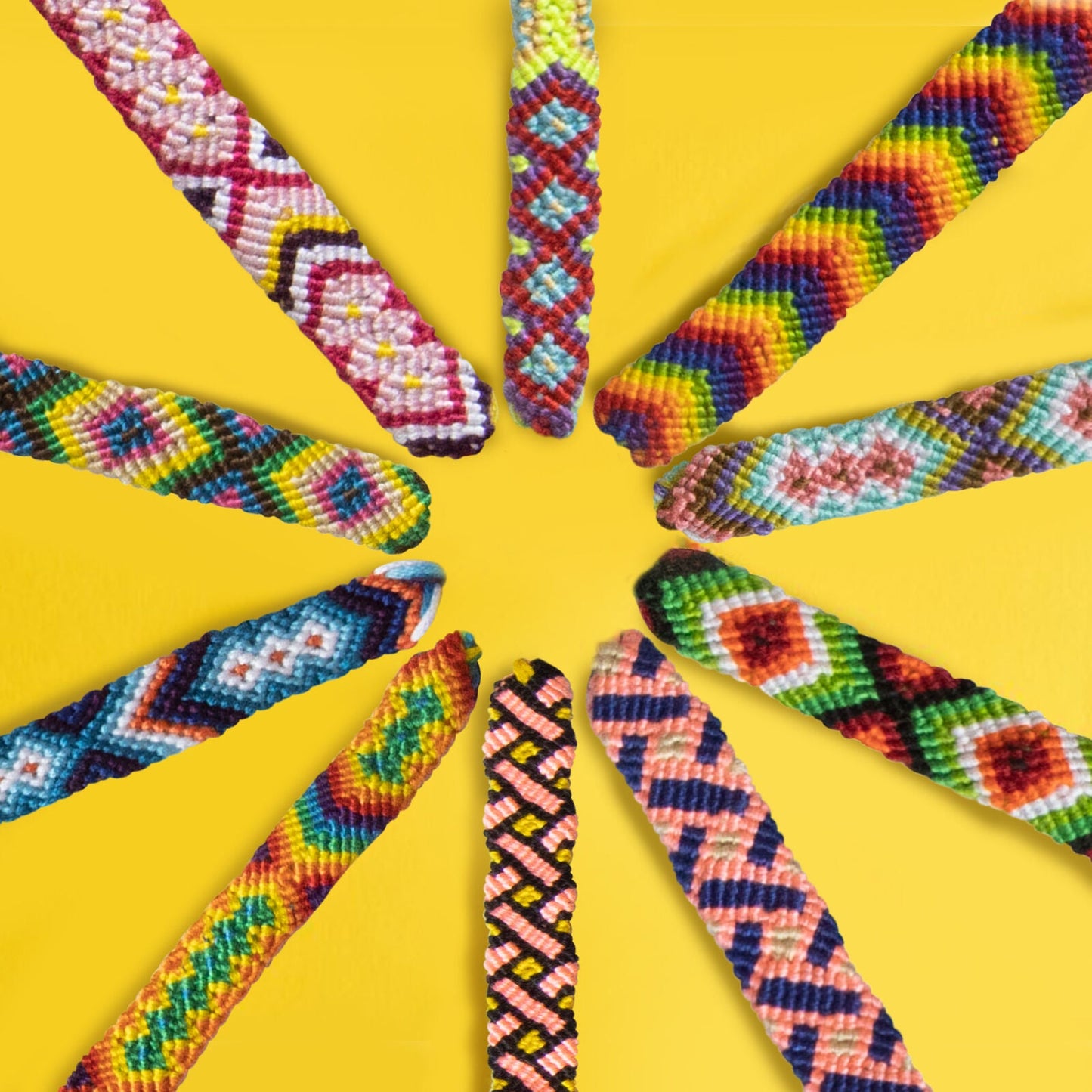 10 Pcs Woven Nepal Style Friendship Bracelets