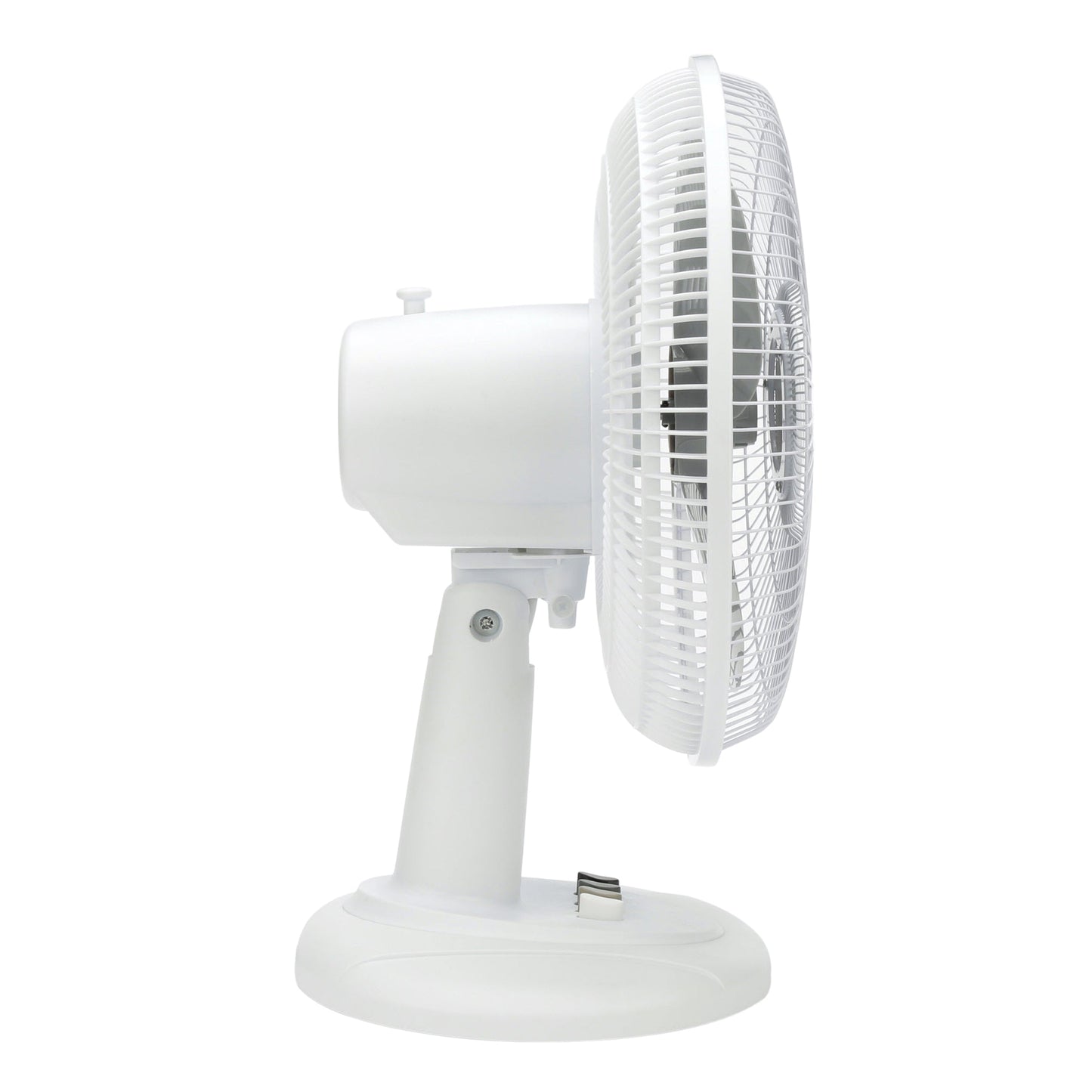 12" 3-Speed Quiet Oscillating Table Fan w/ Adjustable Tilt, White