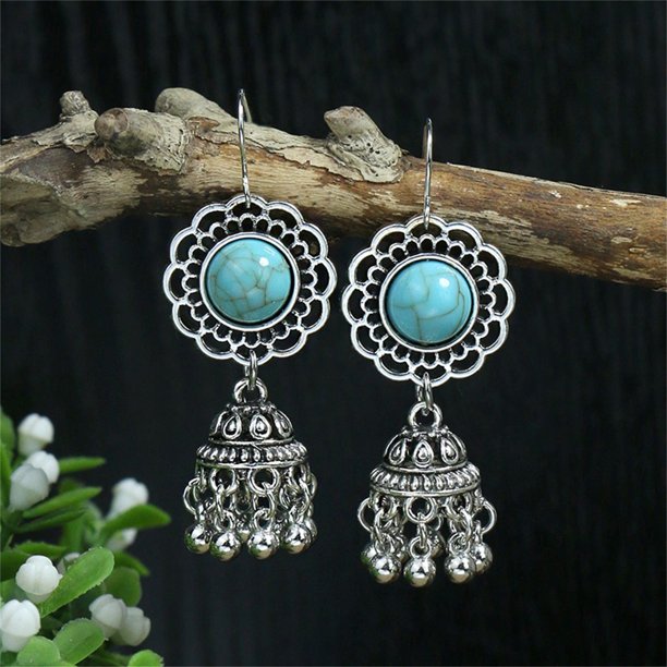 14 Pairs Bohemian Hollow Earrings Retro Dangle Earrings Boho Hoop Earrings Set for Women Girls