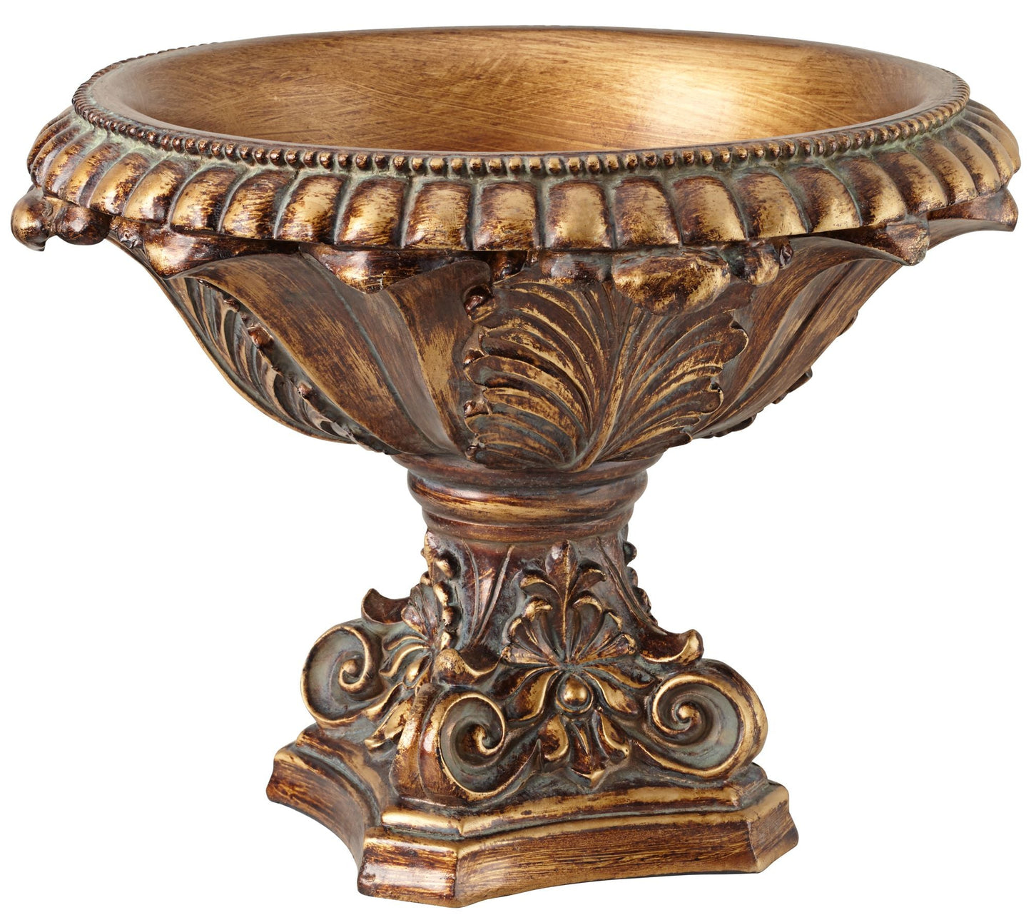 13" Wide Bronze Finish Decorative Bowl