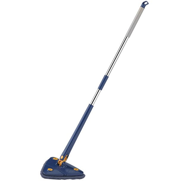 Cleaning Mop,360 Degrees Rotatable Extendable 51Inch Triangle Automatic Water Squeezing