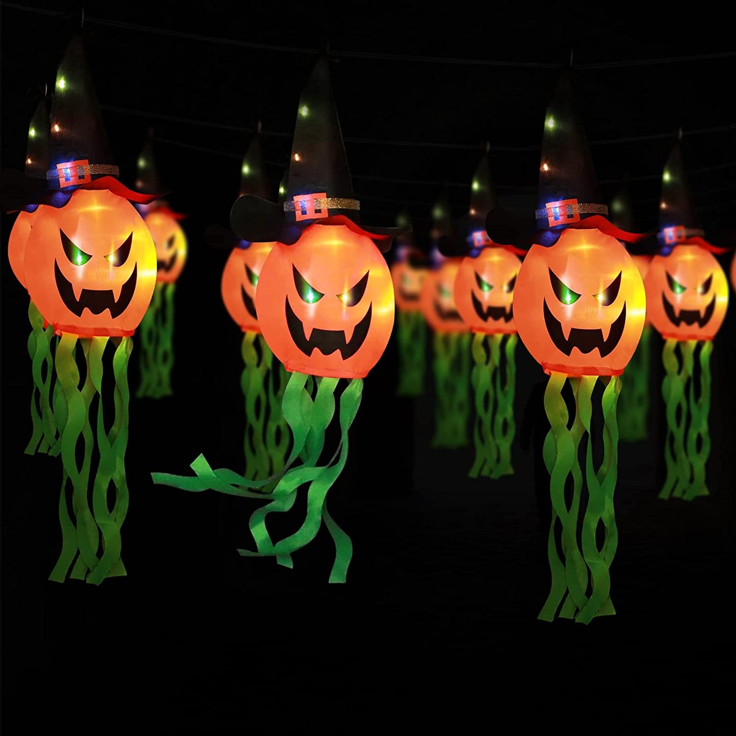 Pumpkin/Ghost String Lights  Halloween Decorations