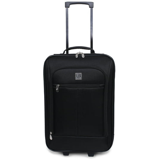 Pilot Case 18" Softside Carry-on Luggage, Black