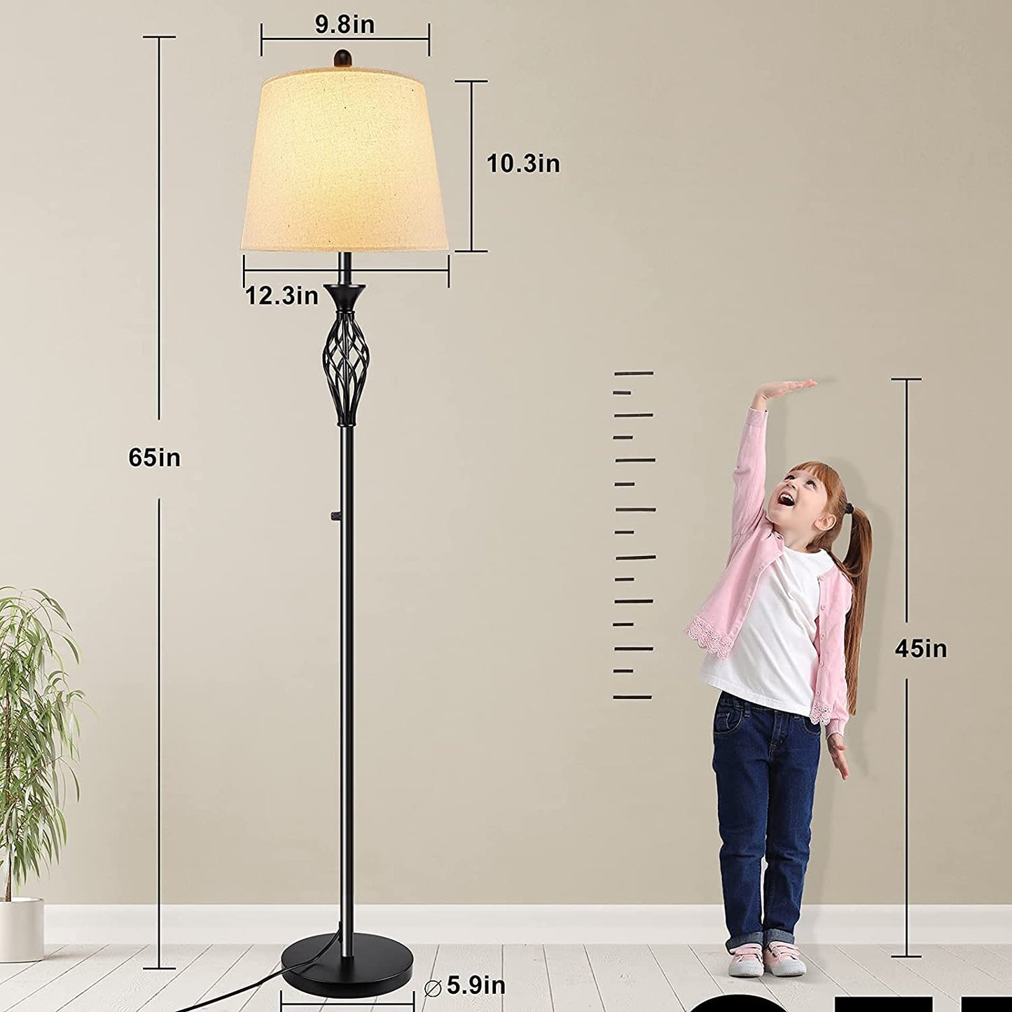 Vintage Modern Floor Lamp for Living Room