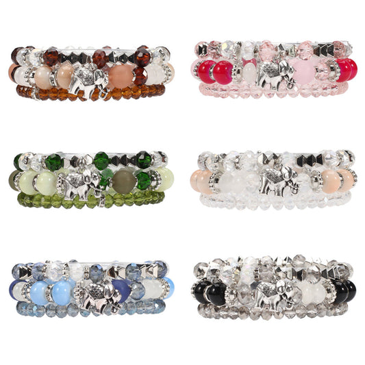 6 Sets Bohemian Style Multi Layer Bracelet for Women