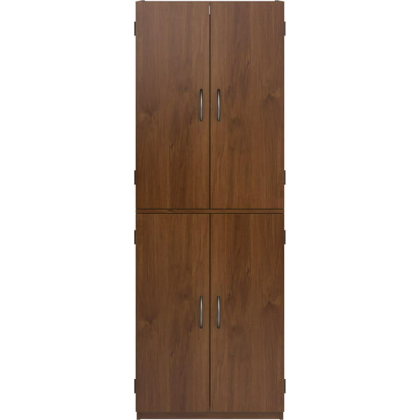 4-Door 5' Storage Cabinet, Espresso