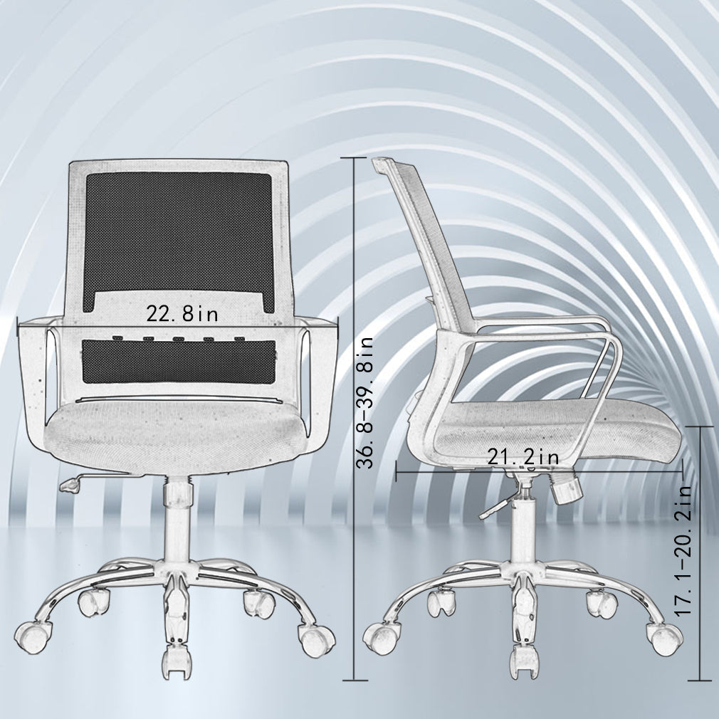 Executive Chair w/ Lumbar Support & Swivel, 250 lb. Capacity