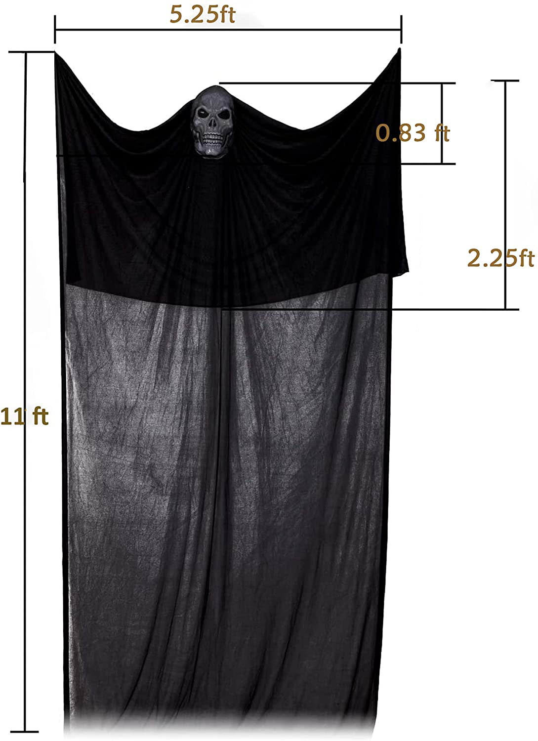 Halloween 11 ft Scary Ghost Hanging Decoration