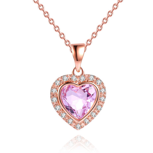 3 Carat Heart Necklace for Women