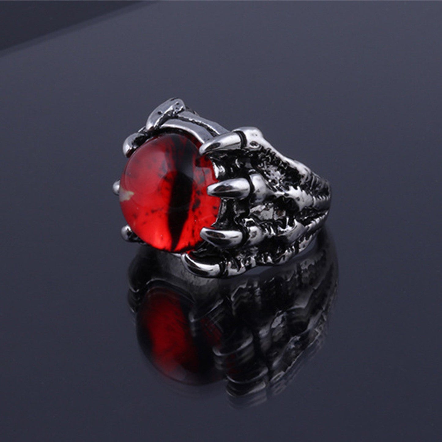 Stainless Steel Punk Devil Skull Ring for Men/Women