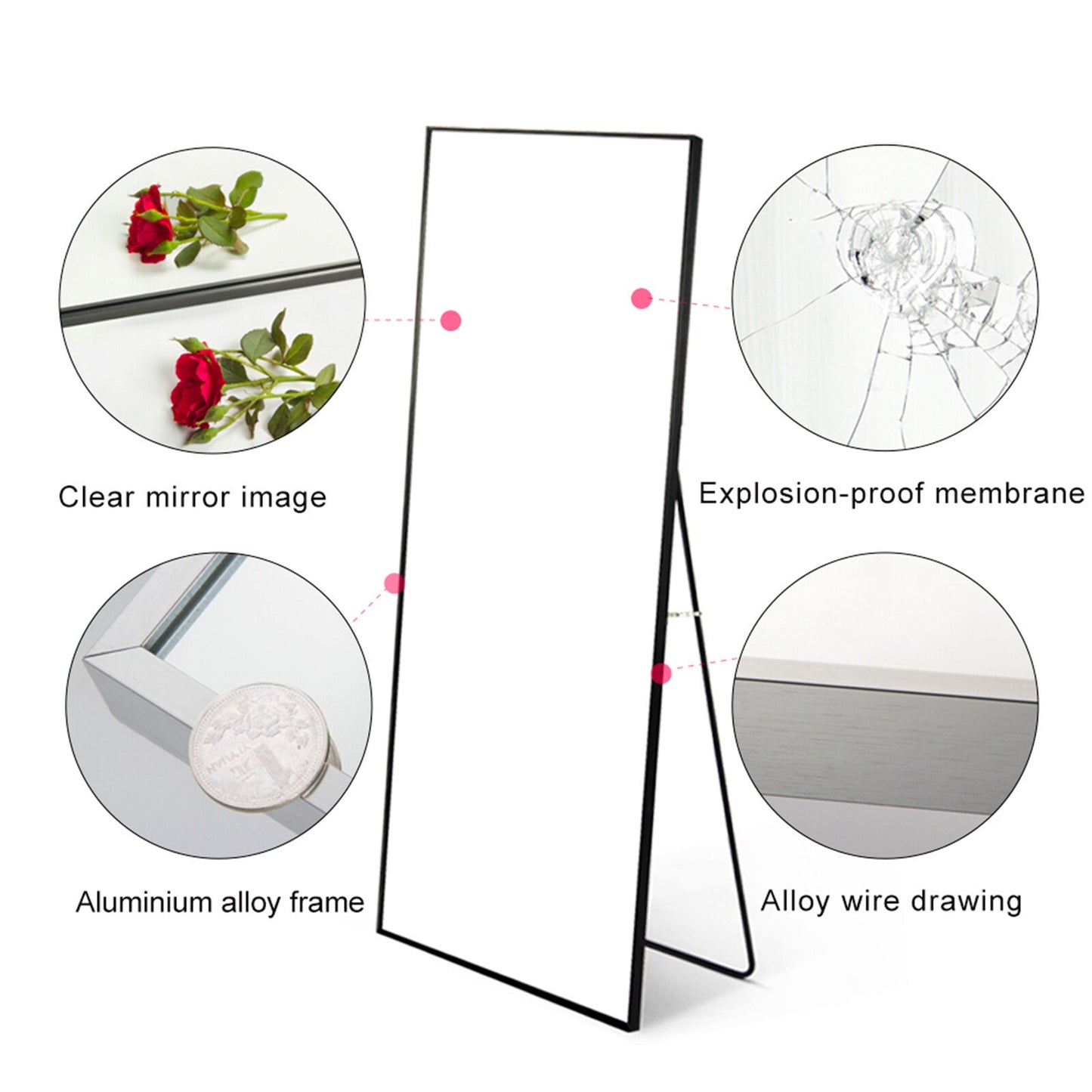 Rectangle Floor Full Length Mirror