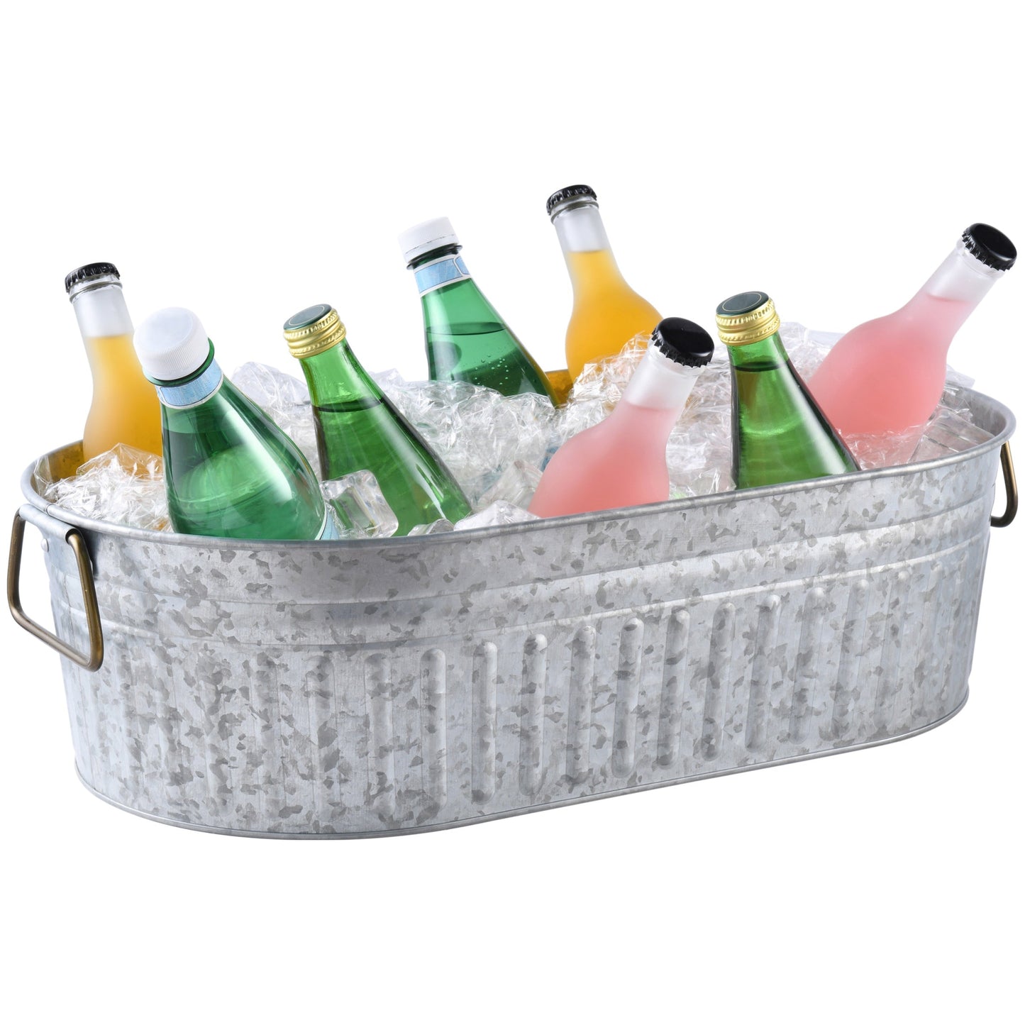 Galvanized Oval Tub, 20.27IN