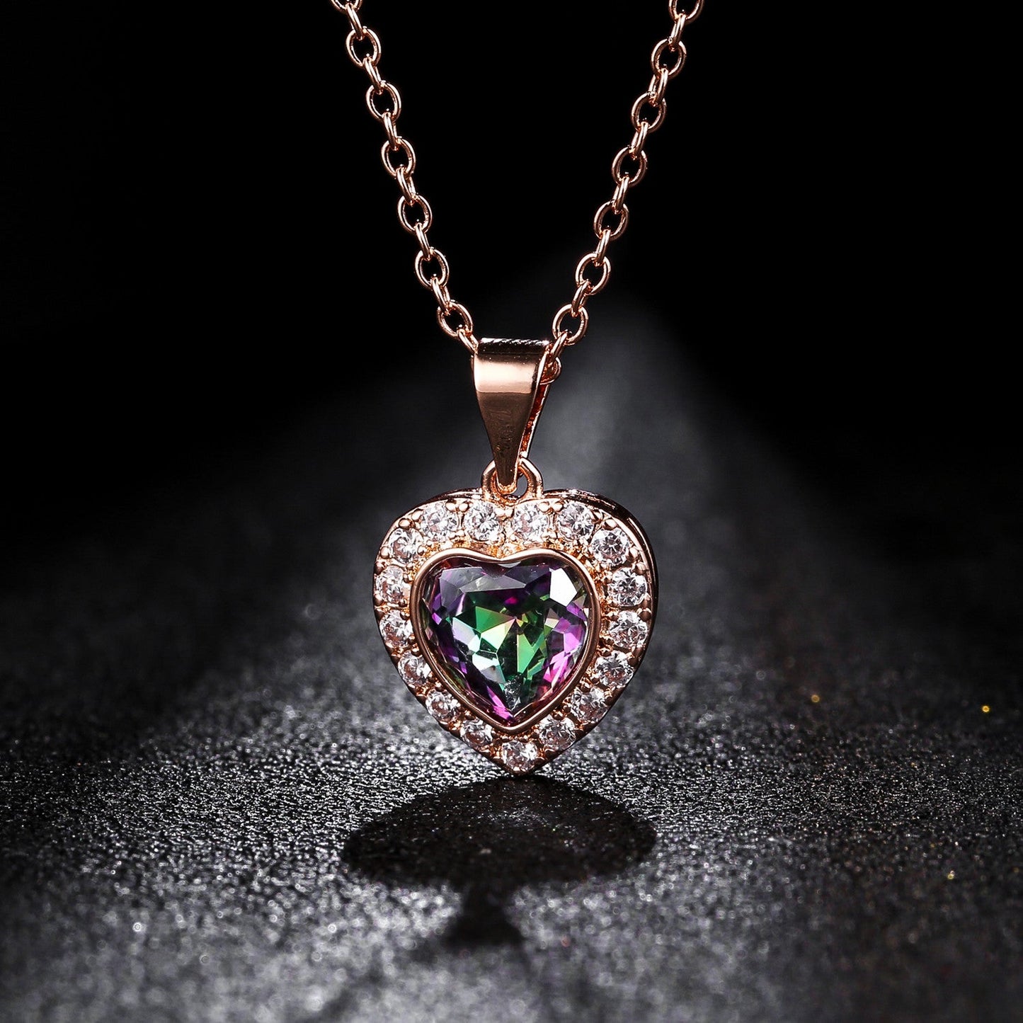 3 Carat Heart Necklace for Women