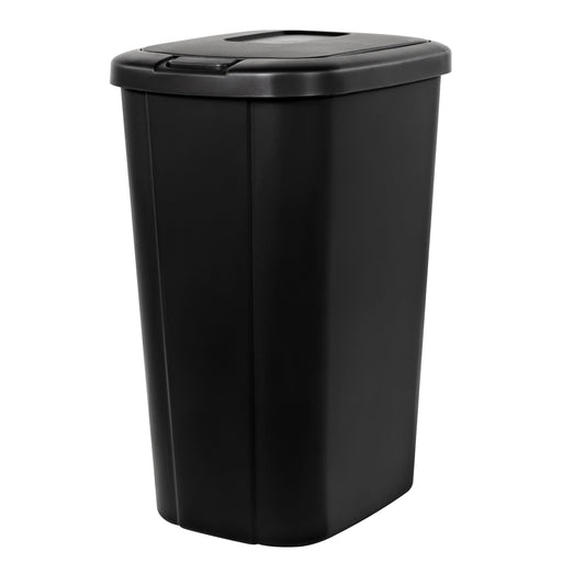 13.3 gal Touch Top Lid Plastic Kitchen Trash Can