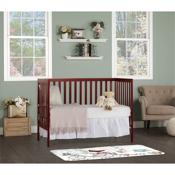 5-in-1 Convertible Crib in Cherry