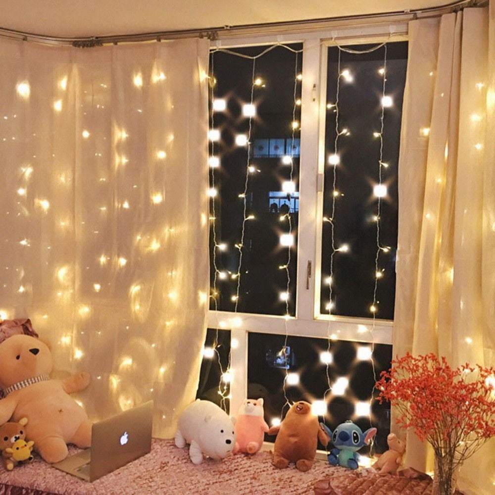 100PCS 300 LED Curtain Fairy Lights