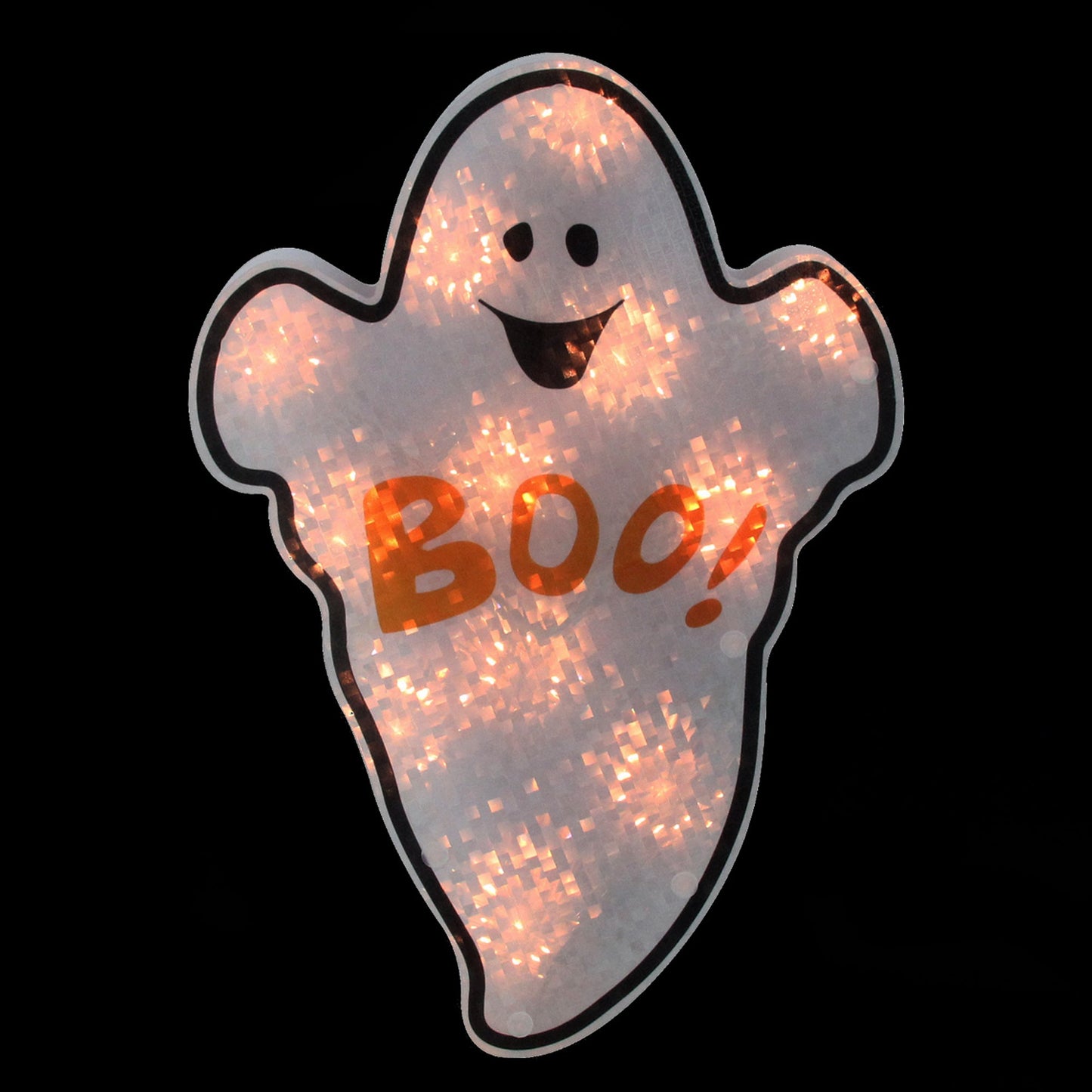 12" Holographic Ghost Halloween Window Silhouette Decoration