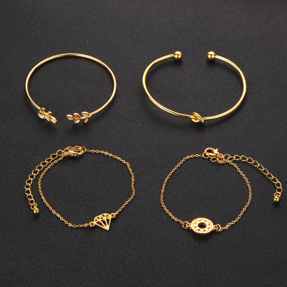 4Pcs  Bangle Cuff Bracelet for Women