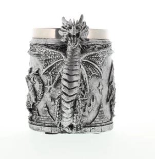 Celtic Dragon Mug, Detailed Unique Beer Coffee Cup Collectible Gift for Dragon Lovers and Decorative Mythical Figures