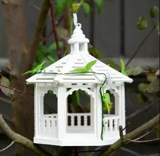 Hanging Gazebo Wild Bird Feeder, Garden Decoration Bird Watching