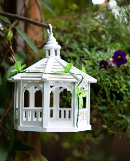 Hanging Gazebo Wild Bird Feeder, Garden Decoration Bird Watching