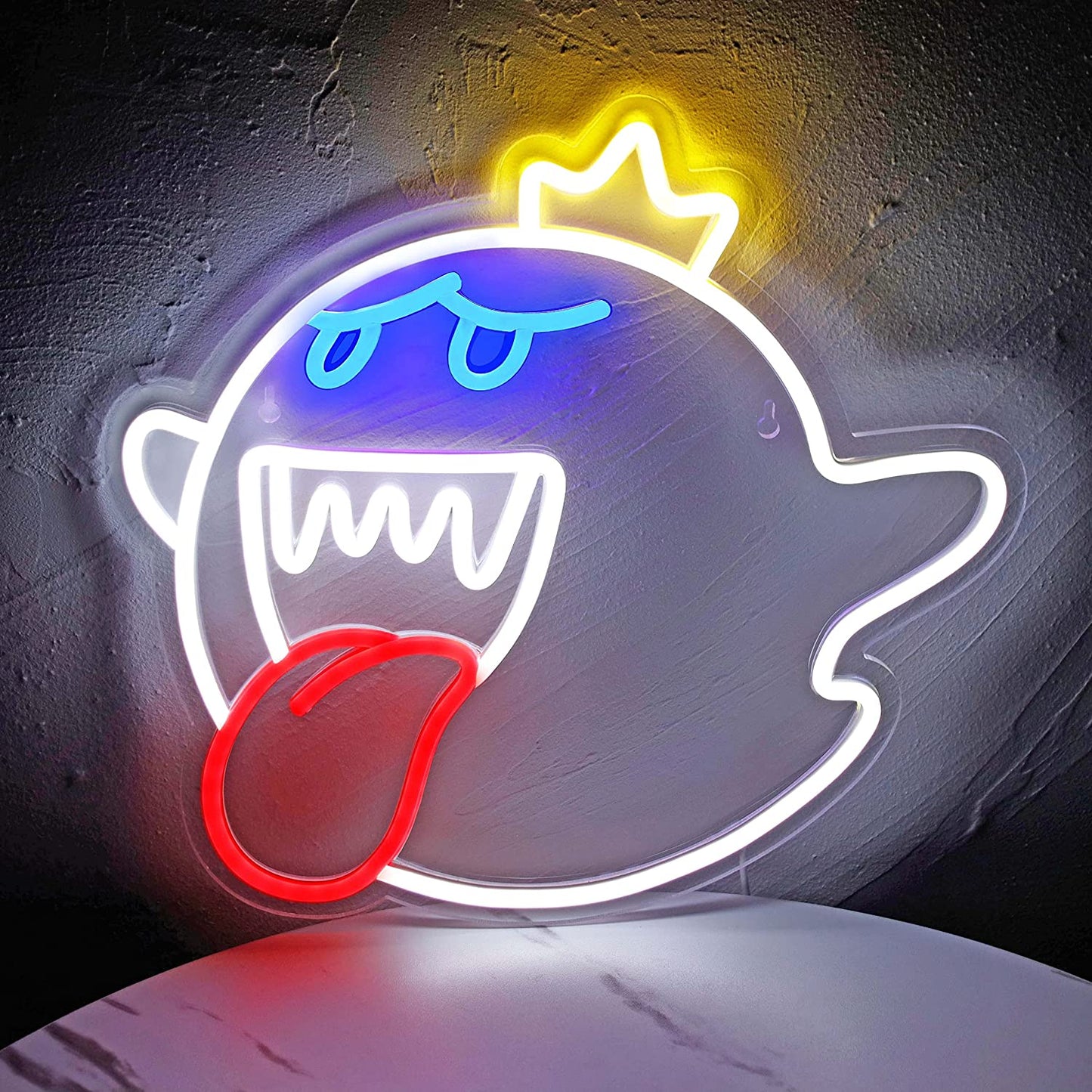 LED Neon Light Mario Lamp Acrylic Sign for Game Room Decoration