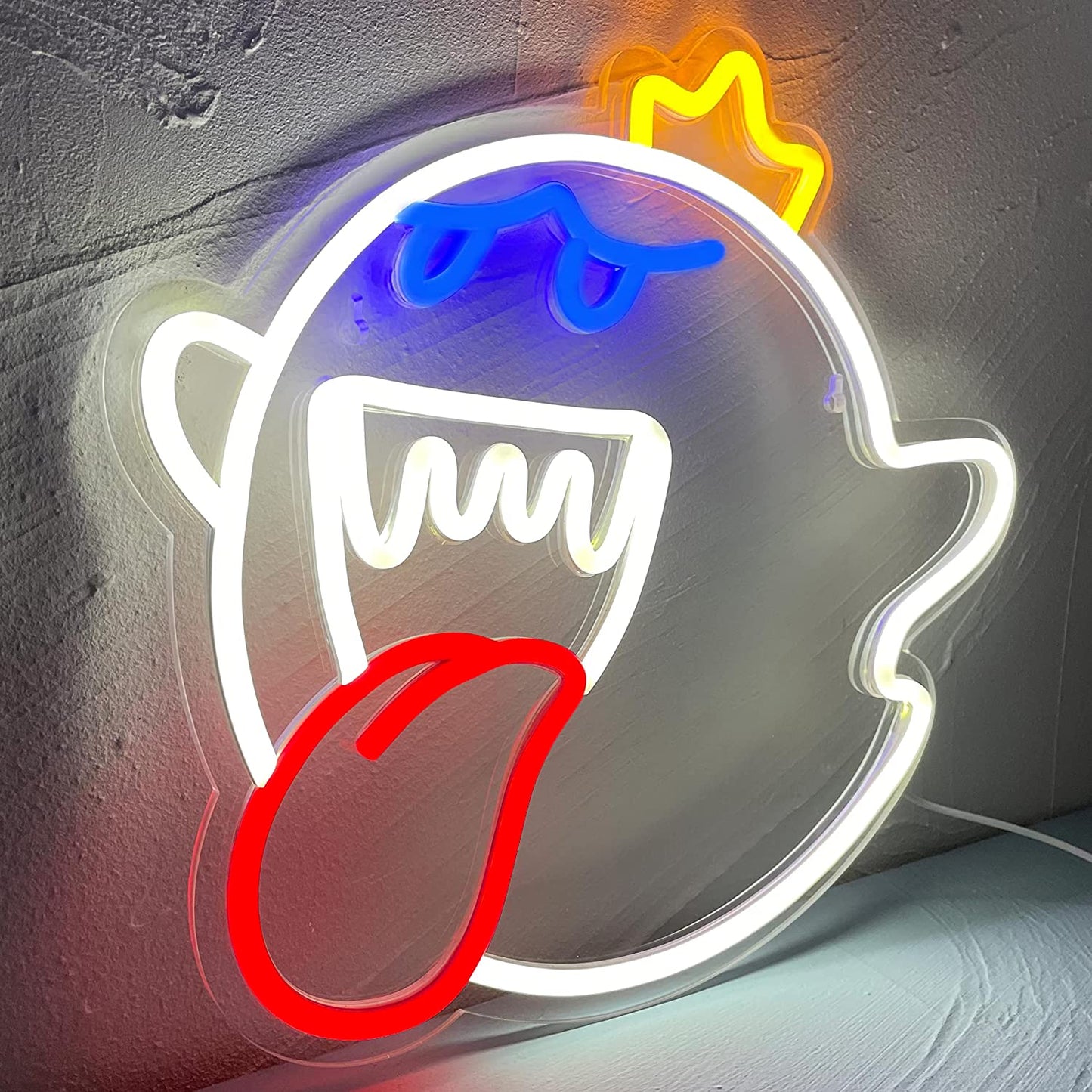 LED Neon Light Mario Lamp Acrylic Sign for Game Room Decoration