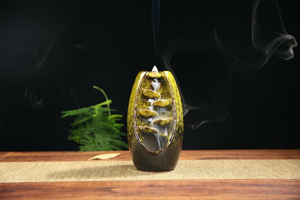 Waterfall incense burner, Backflow burner, Incense set