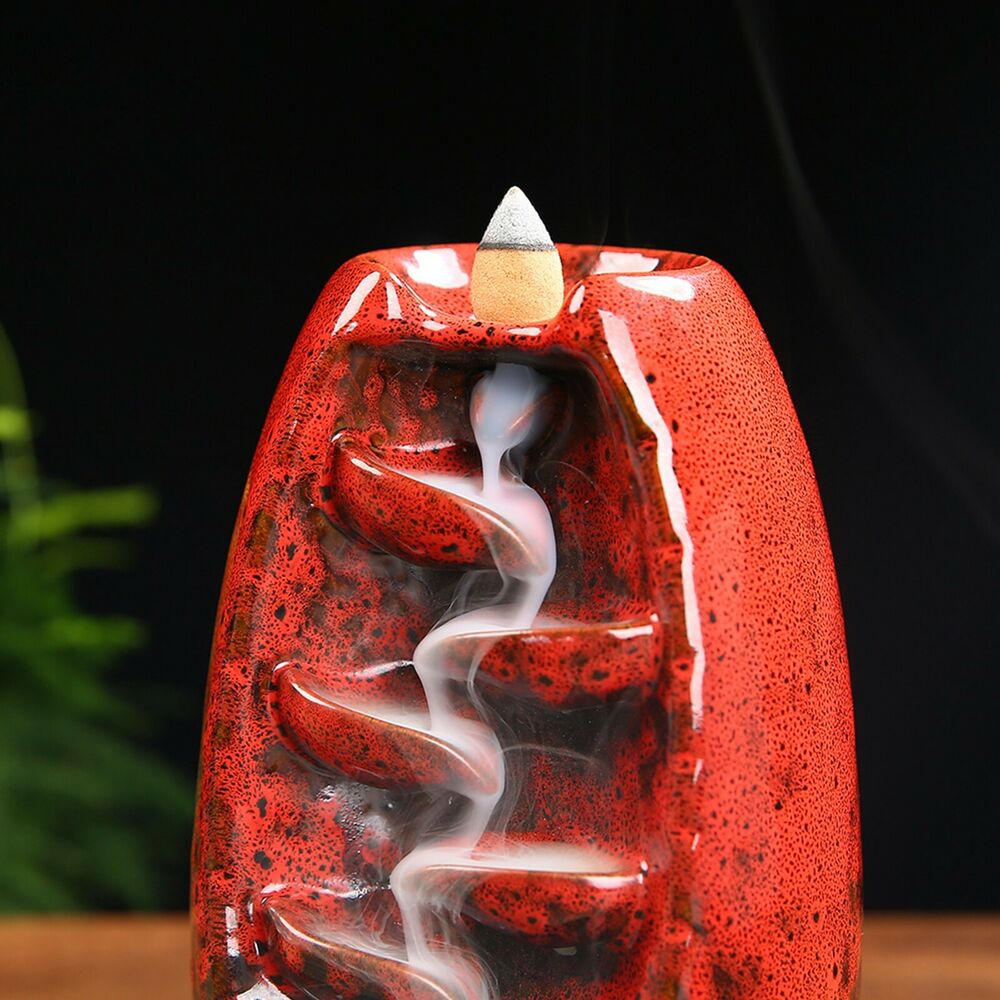 Waterfall incense burner, Backflow burner, Incense set