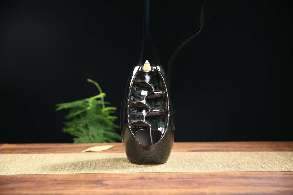 Waterfall incense burner, Backflow burner, Incense set