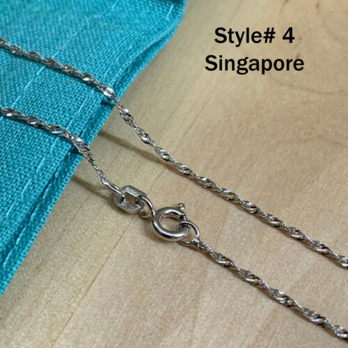 Real SILVER Unique Jewelry SOLID 925 Sterling Silver Chain Necklace